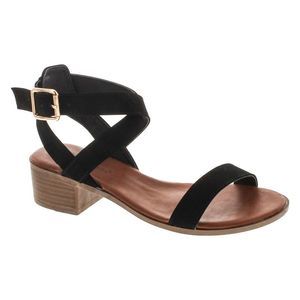 Top Moda Vision-75 Black Womens sandals 5 NEW